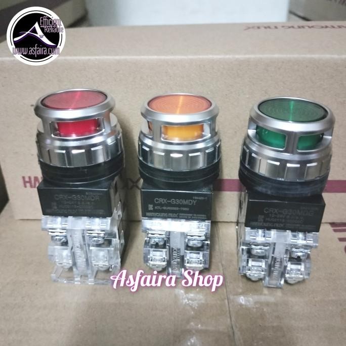 CRX-G30MD โคมไฟปุ่มกด Hanyoung 24vdc