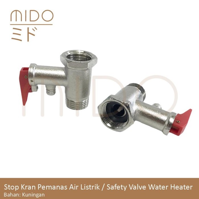 Safety Check valve/วาล์วนิรภัย ก๊อกน้ําเครื่องทําน้ําอุ่น Arison Stop