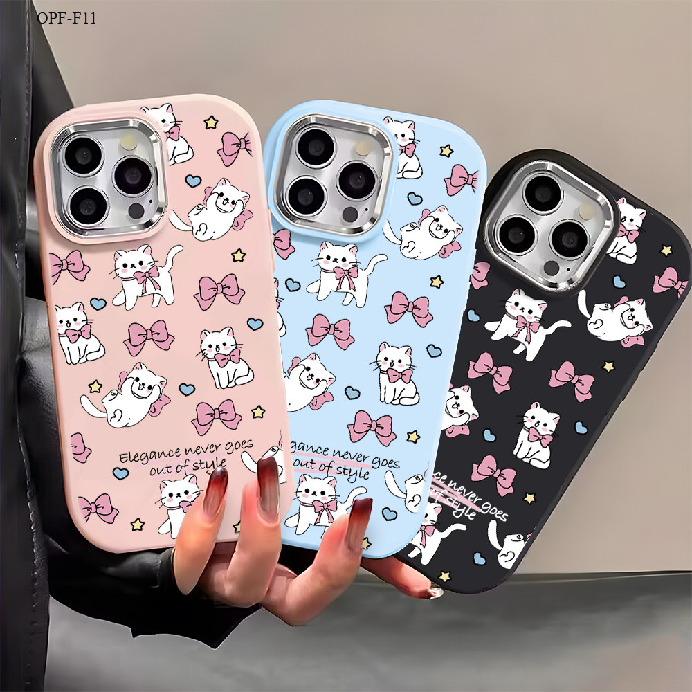 ปลอก Hp Untuk OPPO Reno 11 13F 11F 7 8 7Z 8Z F11 F9 F1S Pro 4G 5G สําหรับ Soft Kesing โทรศัพท์ C5 46