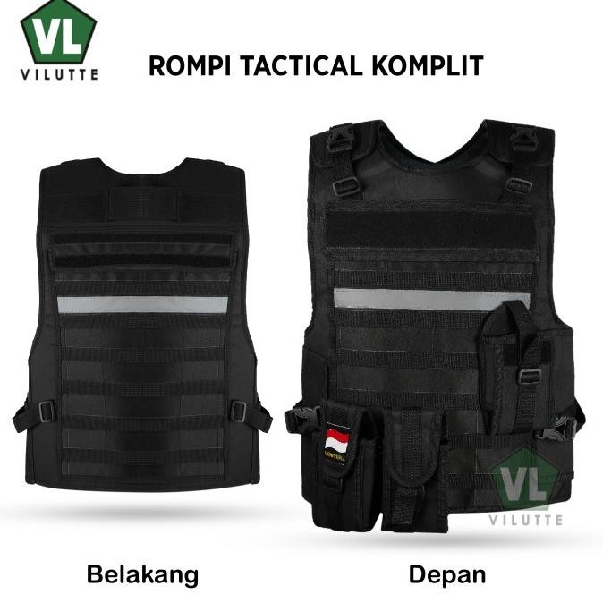 Assault Vest Densus Vest Brimob Vest เสื้อกั๊กตํารวจยุทธวิธี SWAT Vest H32S