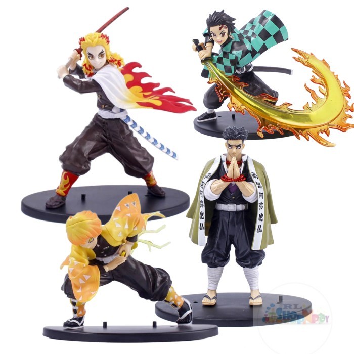 Action Figure Demon Slayer Kimetsu no Yaiba Tanjiro Rengoku Zenitsu