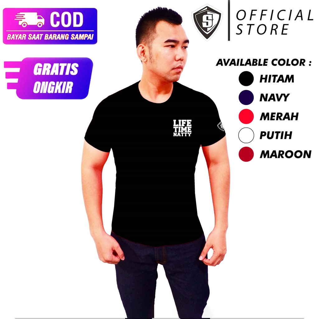 Fitness Gym Press Body Life time เสื้อยืดสแปนเด็กซ์ธรรมชาติ