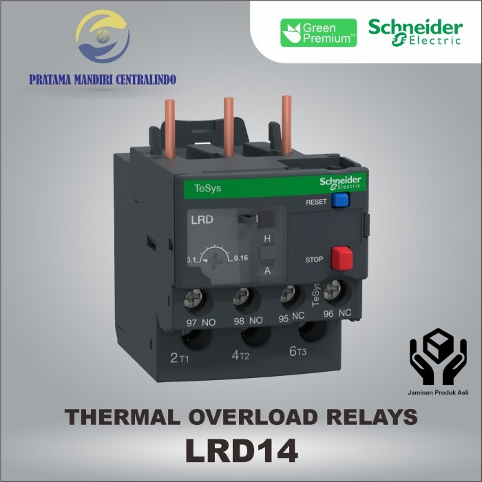 Lrd14 Thermal Overload Relay Schneider Original Sni (7A - 10A)