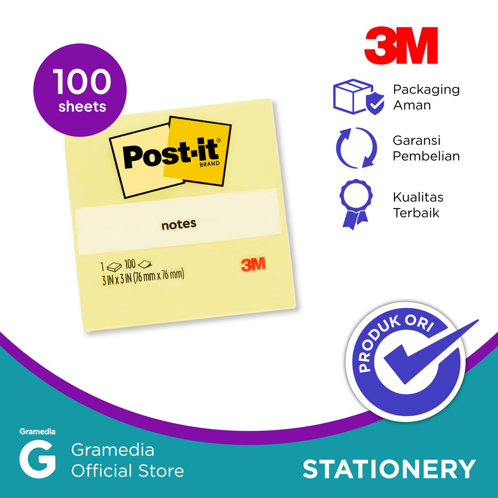3M PostIt Note 654**