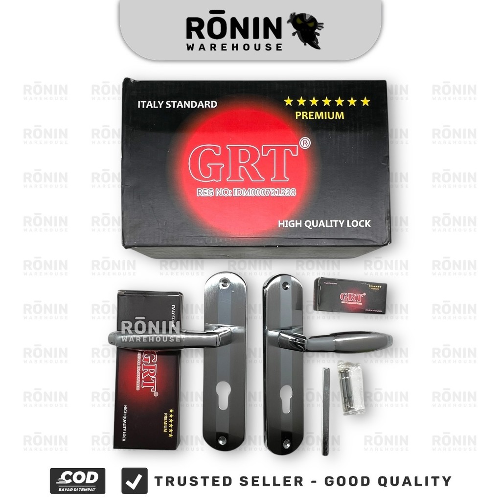 GRT มือจับประตูพรีเมี่ยม 888 SNCP ชุดมือจับล็อคประตูบ้านขนาดกลาง