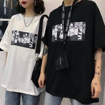 เสื้อยืด Oversize Hokage Xl Unisex Jumbo Naruto Bnw Mono