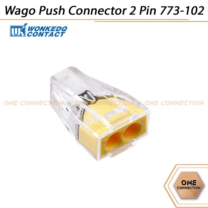 Wago Push Connector Terminal 2 Pin Cable Connector Stab รุ่น 773-102
