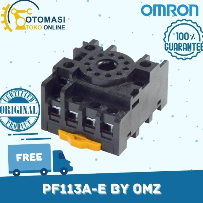 OMRON เต้ารับตั้งเวลารีเลย์ 11 พิน PF113A-E