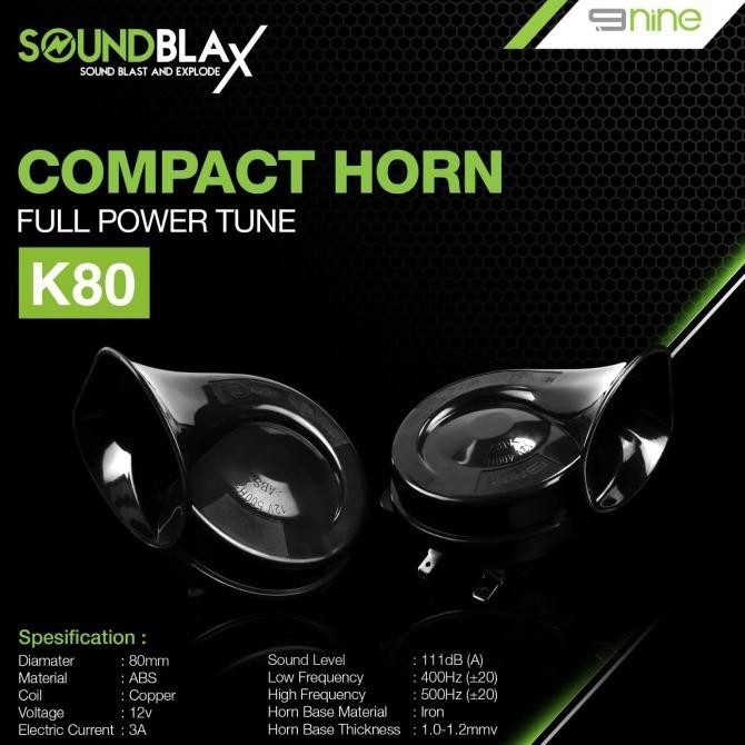 แตรรถจักรยานยนต์รถยนต์ Soundblax 9Nine Luminos Snail ดั้งเดิม