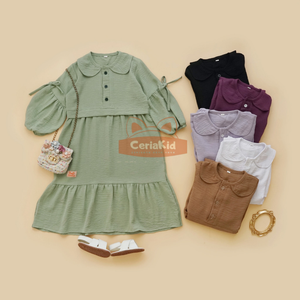 Eid al-Fitr เกมสไตล์เกาหลี Gmis Amak Girls Games Simple Elegant รุ่น 3 4 ปี 8 7 1 10 5 เสื้อผ้า Bju 