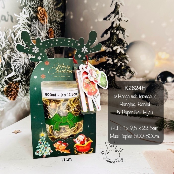 JJ302 Christmas Box K2624 K2625 Box Jar Christmas Box QUALITY
