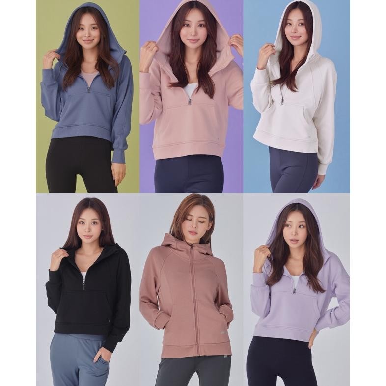 STL Terry เสื้อแจ็คเก็ตมีฮู้ด Full & Half Zip Am67