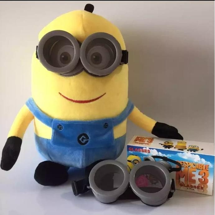 Bun Halloween MINIONS อุปกรณ์เสริมเสื้อผ้าคอสเพลย์แก้ว MINION