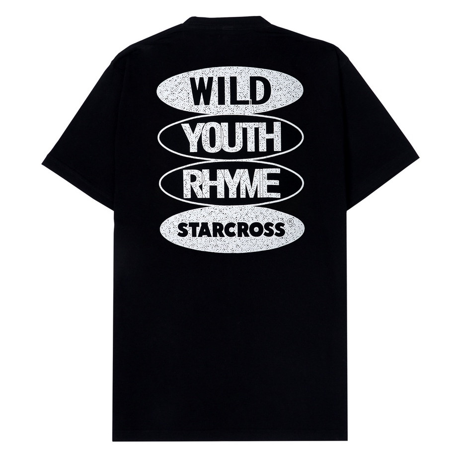 เสื้อยืดผู้ชาย STARCROSS - DBK RHYME 2 - เสื้อยืดสีดํา