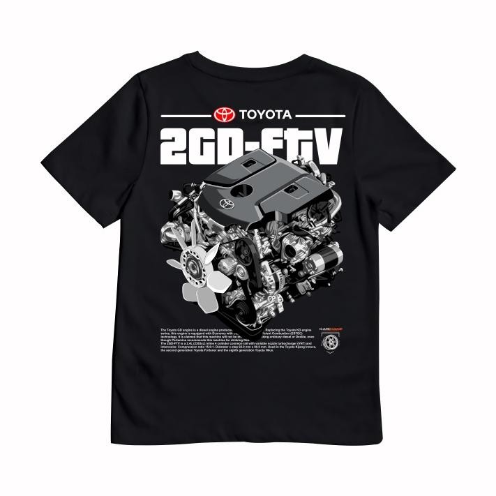 MESIN Limited Karimake เสื้อยืด Distro Engine 2Gd-Ftv Toyota Kijang Innova Fortuner Hilux