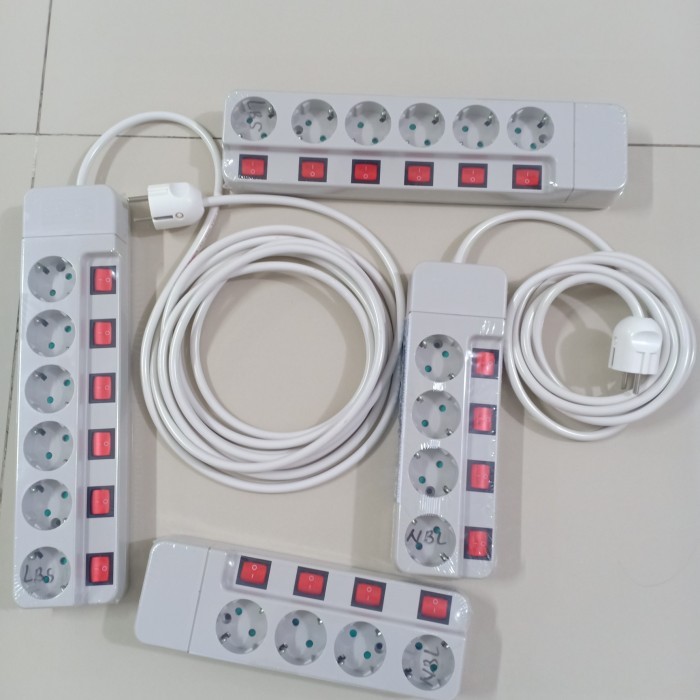 BEST เต้ารับ uticon 4.6 รู สวิตช์ ON OF EACH HOLE + สาย