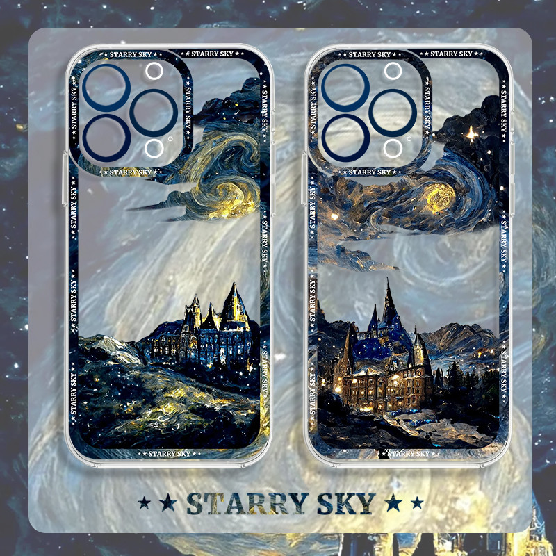 Van Gogh Starry Sky AestheticภาพวาดกรณีHp POCO C71 Xiaomi M7 Plus C85 F7 Poco F6 14T Poco C75 Poco M