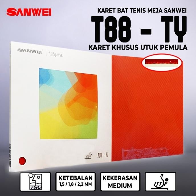 Sanwei T88 Yj ยางค้างคาวกึ่งติด Tacky TABLE TENNIS