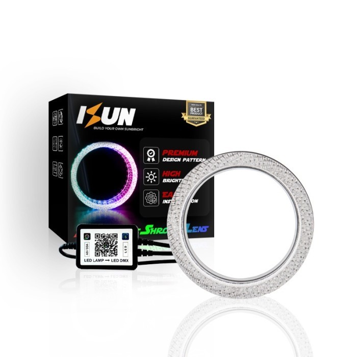 ISUN Shroud Matrix 5D รถจักรยานยนต์ I5 WRGB 2.5 นิ้ว Premium ACRYLIC APP ออกแบบบลูทูธ DC12V