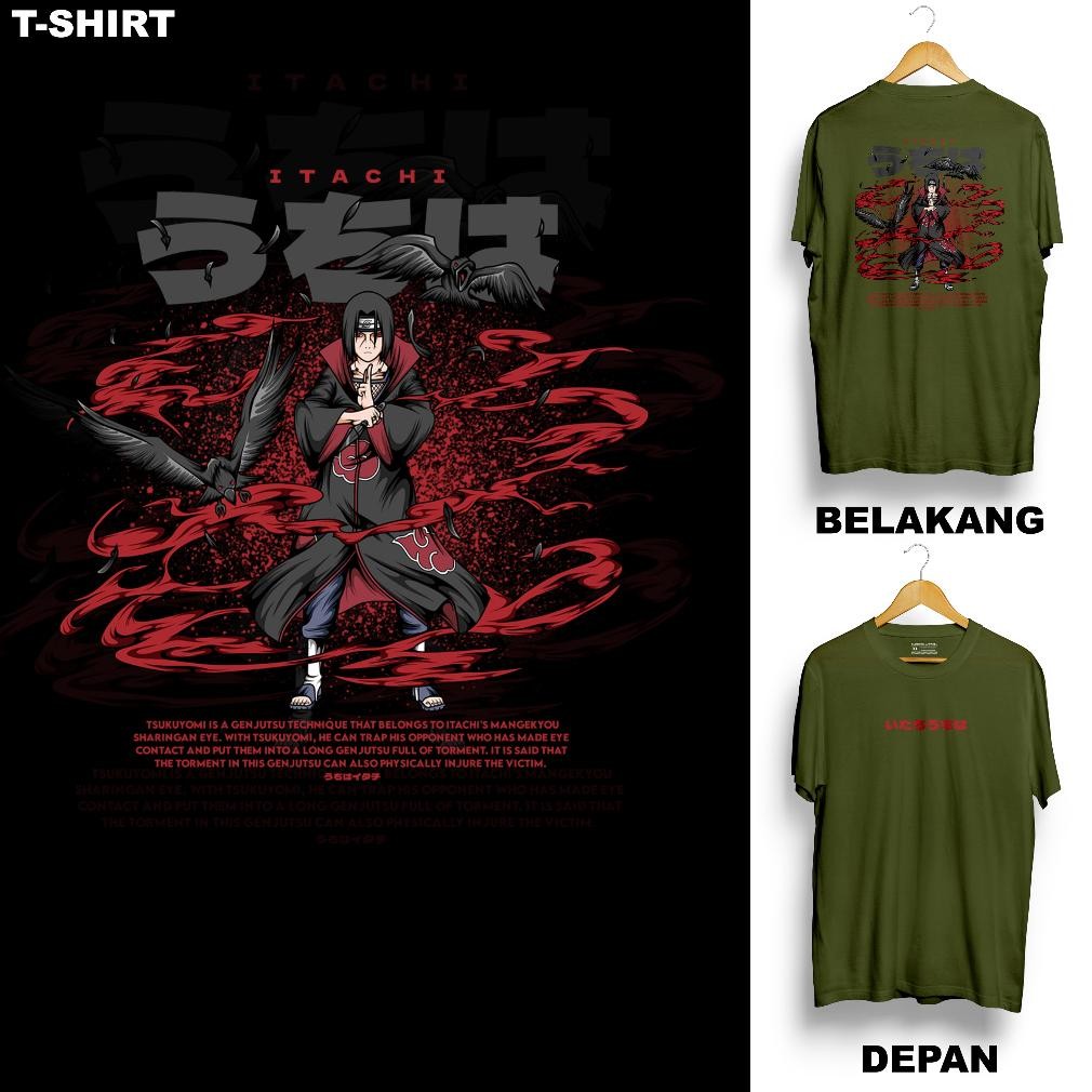 ล่าสุด Itachi เสื้อยืดผู้ใหญ่ Anime Motif Naruto Boruto ตัวละคร Itachi Uchiha