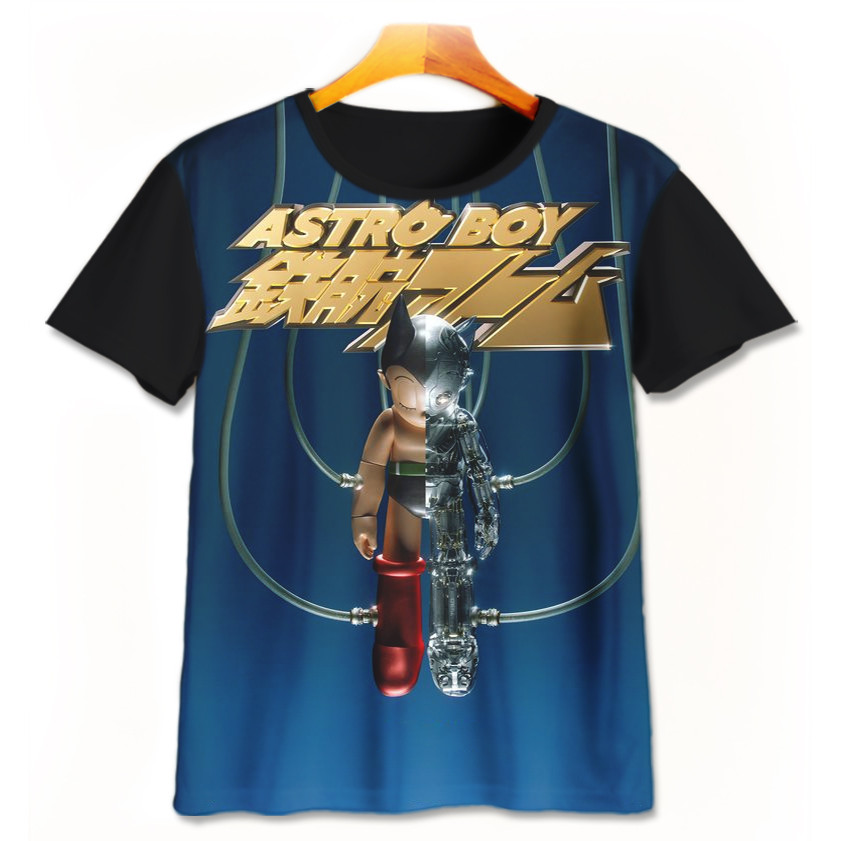 Astro Boy เสื้อยืดการ์ตูน Astro-4-designWD เสื้อยืดเด็กผู้หญิงอายุ 1 - 12 ปี 3D ภาพยนตร์การ์ตูนเสื้อ
