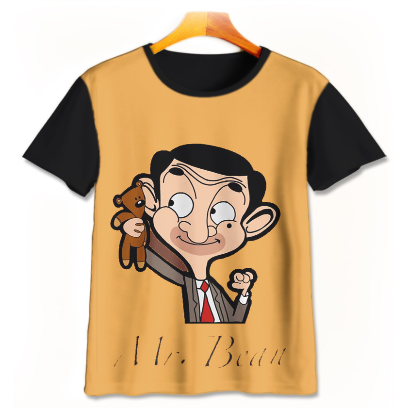 Mr Bean เสื้อยืดการ์ตูน Mrbean-3-designWD เสื้อยืดเด็กชายหญิงอายุ 1 - 12 ปี 3D ภาพยนตร์การ์ตูนเสื้อย