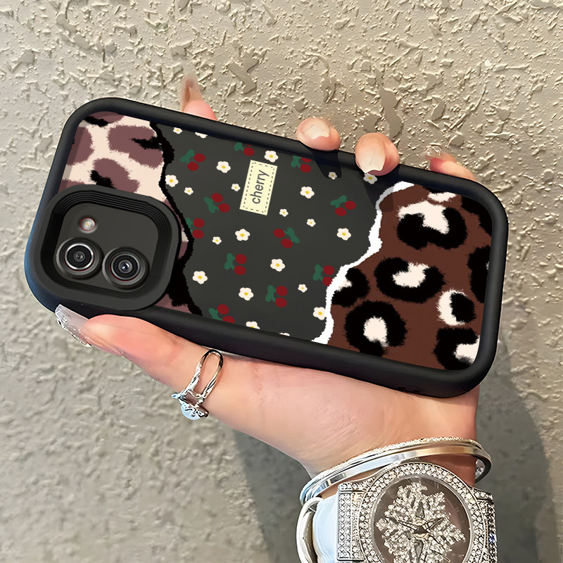 HP Samsung Galaxy A03 Phone Case Flower Case pop Color Two People Protective New Soft Silicone Case 