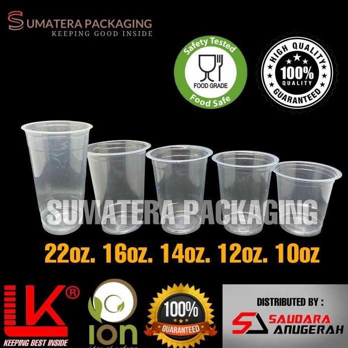 แก้วพลาสติก Pp ใหม่ 10Oz 12Oz 14Oz 16Oz 22Oz Lk Popes Popice