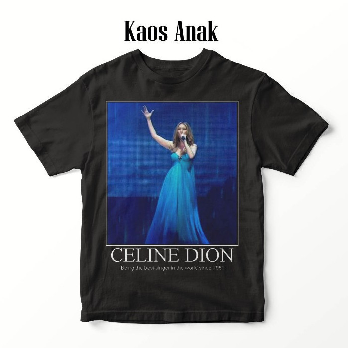 CELINE DION 004 DISTRO ADULT AND CHILDRENS เสื้อยืด