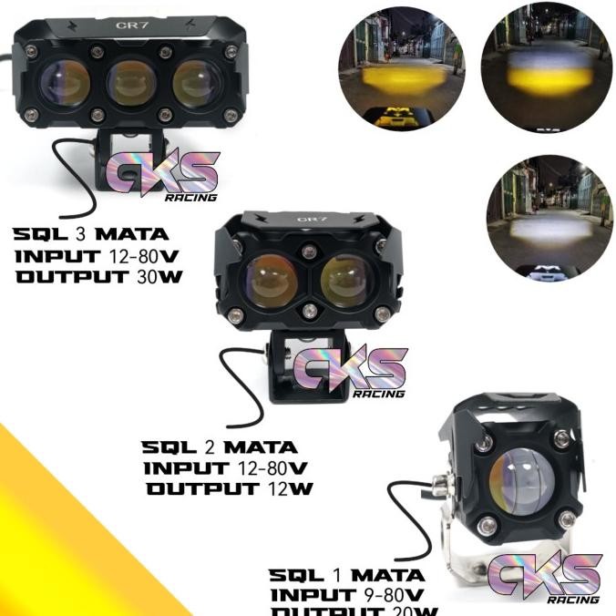 MATA SQL 3-Eye SQl 2-Eye Q5 CR7 Superbright Laser Foglamp