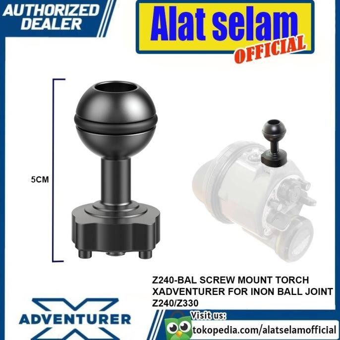 Z240-BAL Ball Joint Screw Mount ไฟฉาย Xadventurer สําหรับ Inon Z240 Z330