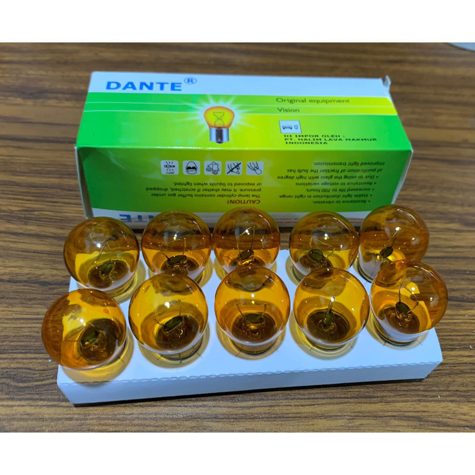 หลอดไฟเลี้ยวหน้าและหลังสําหรับ panther 2007- PY21W 12V 21W Dante