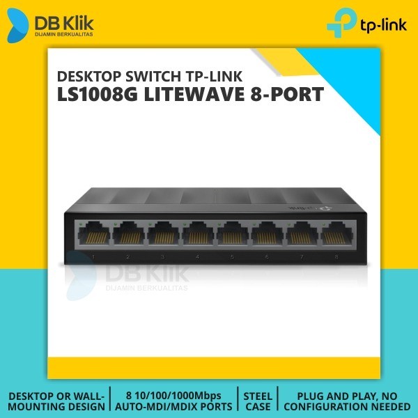 Tp-Link Desktop Switch Ls1008G Litewave 8Port Gigabit- TP Link Ls1008G