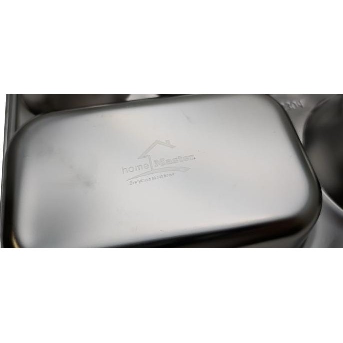 HomeMaster จานสแตนเลส/ถาดใส่อาหาร 5 ที่แบ่ง TS5T304 TS
