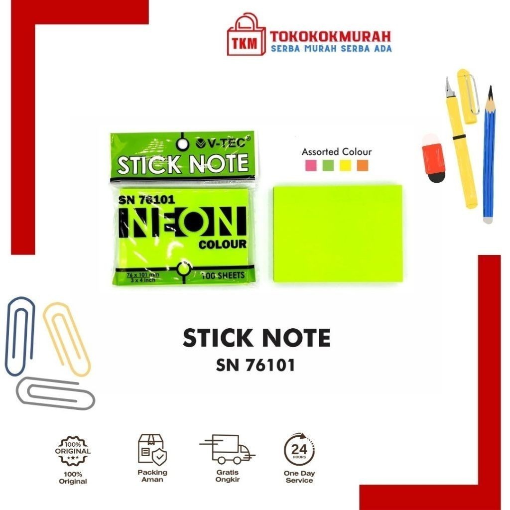 V-TEC STICKY NOTES SN 76101