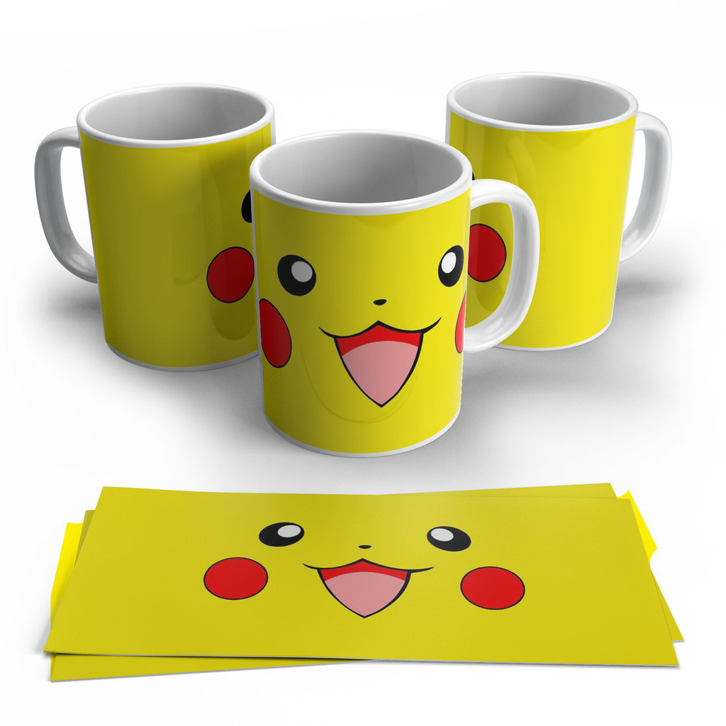 POKEMON ASH PIKACHU แก้ว POKEBALL ของขวัญถ้วยแก้ว Harry Potter ภาพยนตร์ CUSTOM พิมพ์ MUGNIFY