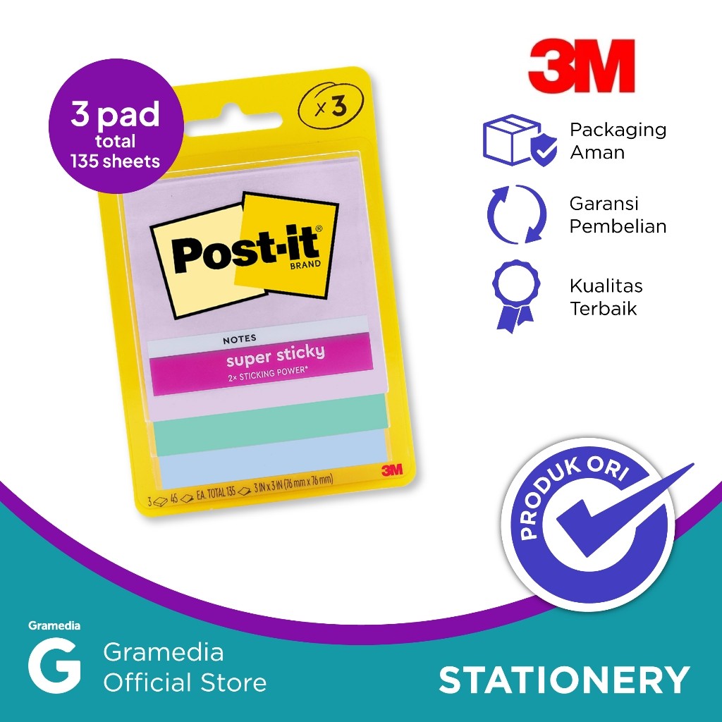 3M Post It 3321SSPJ สีฟ้า