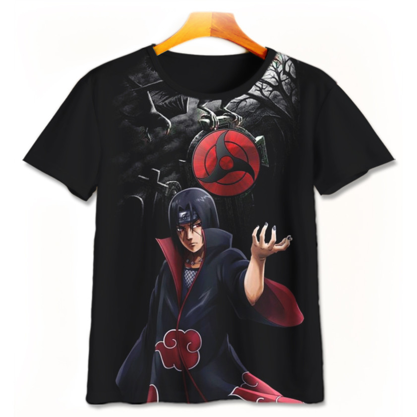 Naruto Itachi Itachi Anime เสื้อยืด-2-designWD ชายหญิงเสื้อยืดอายุ 1 - 12 ปี 3D ภาพยนตร์อะนิเมะเสื้อ