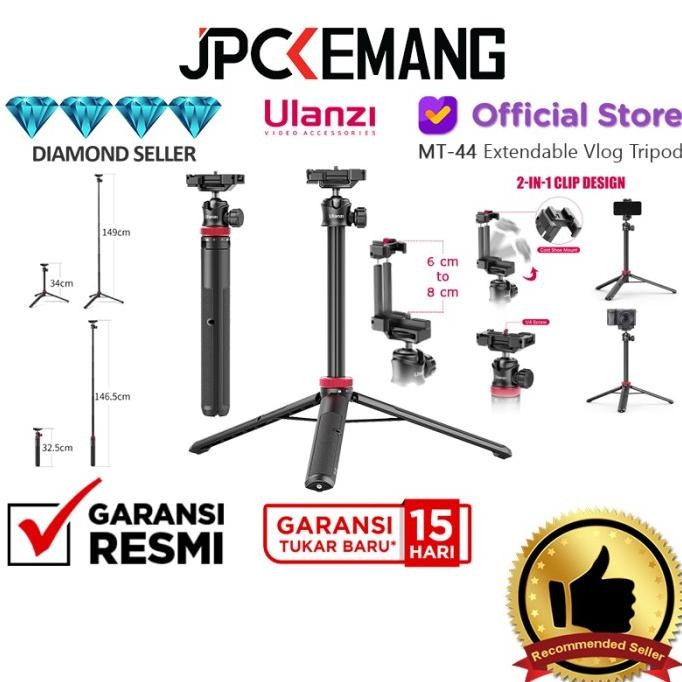Ulanzi MT-44 ขาตั้งกล้องขยายได้ 2 in 1 คลิปขาตั้งกล้อง Mini Ulanzi MT44 OFFICIAL GUARANTE MRS02