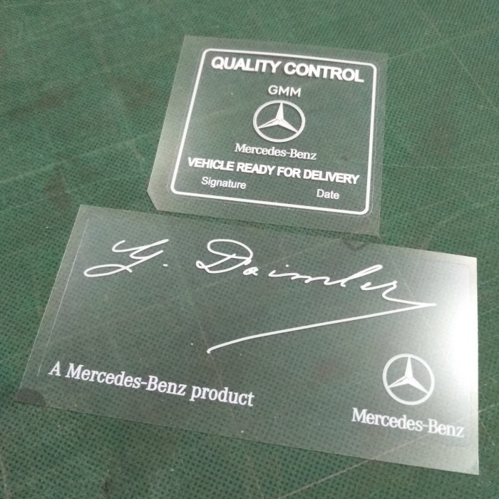 สติ๊กเกอร์ Ok Mercedes Benz คุณภาพดีที่สุด