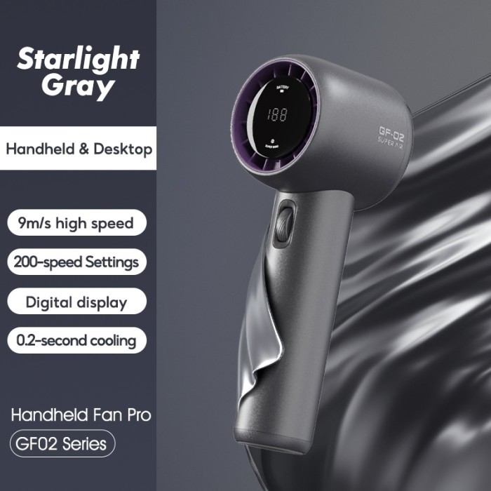 Fendarishope แบบพกพามินิลมแรง Kiumo 3600Mah/200 เกียร์พัดลมความเร็วลม