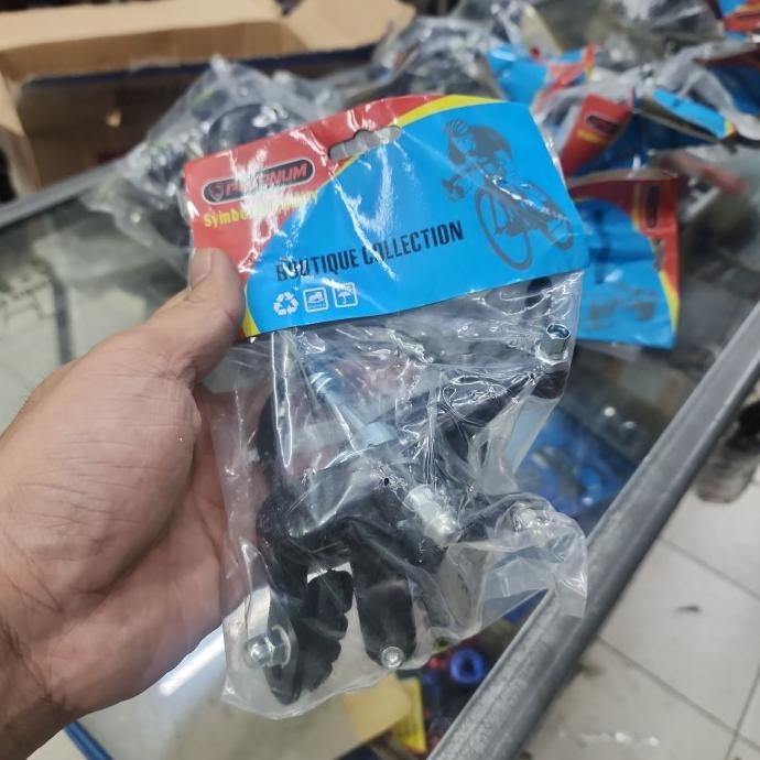 ขายึดเบรกจักรยาน BMX fixie - ชุดเบรคหน้า fixie alloy Platinum Black