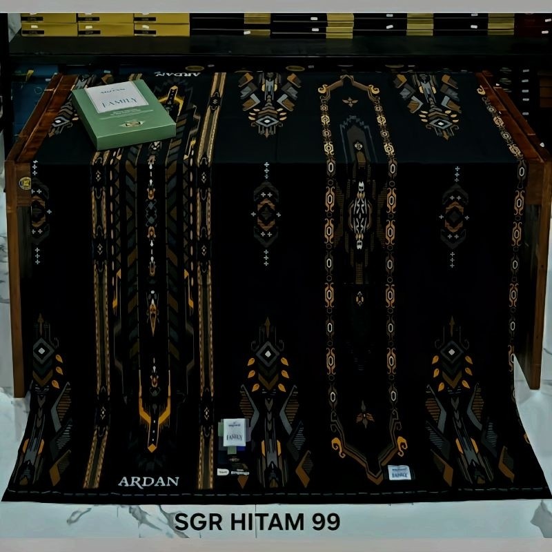 แผ่นใหม่ Ardan Family Gold Black Mix Sarung Ardan Family Gold Black Edition S Ardan