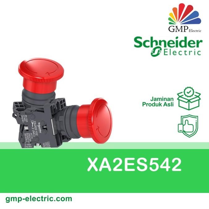 Schneider XA2ES542 ปุ่มกดฉุกเฉินพลาสติก 1NO