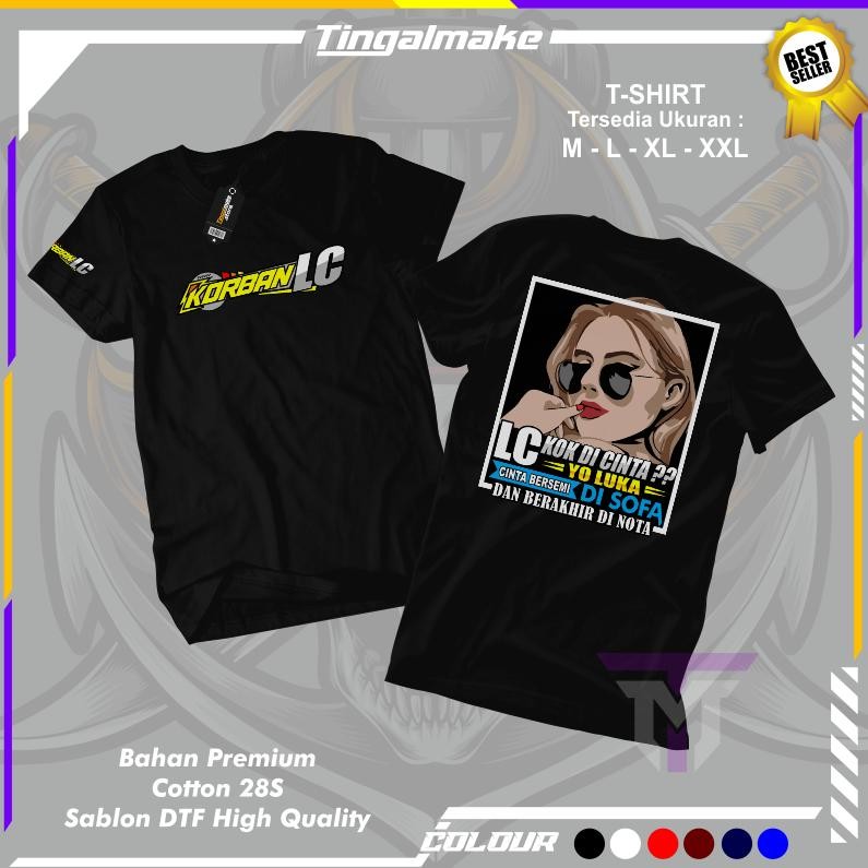 ล่าสุด Dtf Victim เสื้อยืด L**C V2 เสื้อยืด Unisex Distro สําหรับผู้ชายและผู้หญิงเสื้อยืดคําอินเทรนด