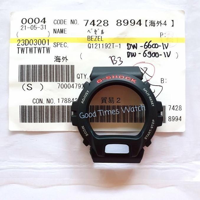 Bezel G-Shock Dw-6600-1V Dw-6900 / Dw 6600 / Dw 6900 Casio ของแท้