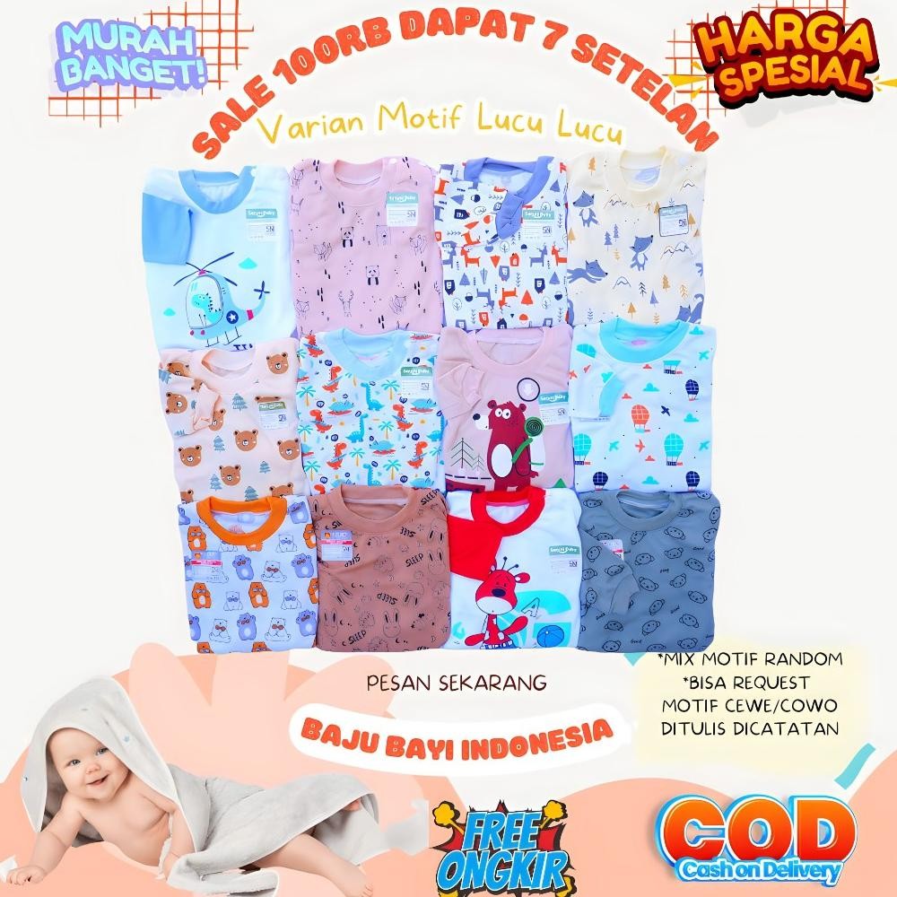 BUSINESS PACKAGE GET 7 CLOTHES 7 PANTS BABY CLOTHES SET PACKAGE 0-12 MONTHS rd-67