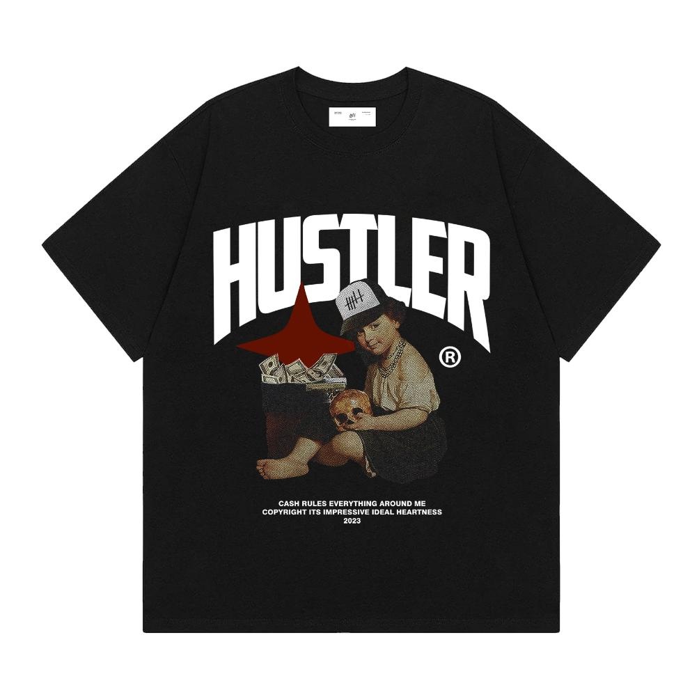 เสื้อยืด Hustler Black