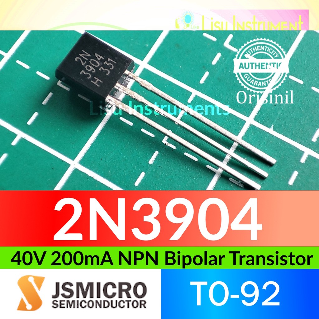 2N3904 40V 200mA NPN Bipolar ทรานซิสเตอร์ 2N 3904 TO-92 JSMEMI เดิม