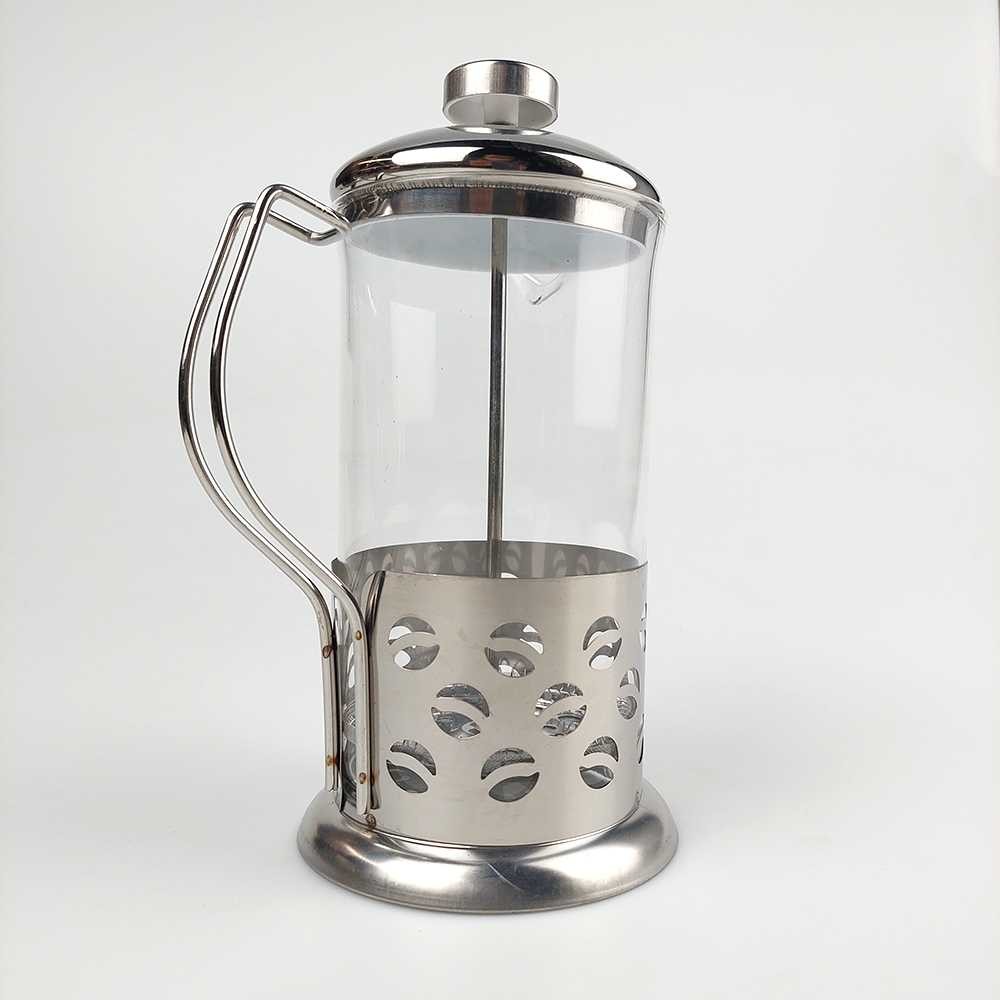 Duolvqi French Press Manual Coffee Maker Pot Beans Pattern - KG72I
